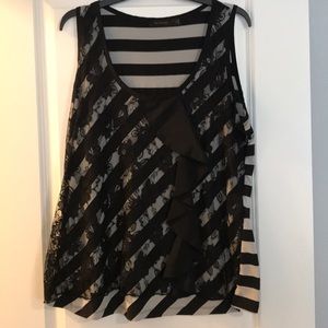 FINAL SALE! Lace Ruffled Tank